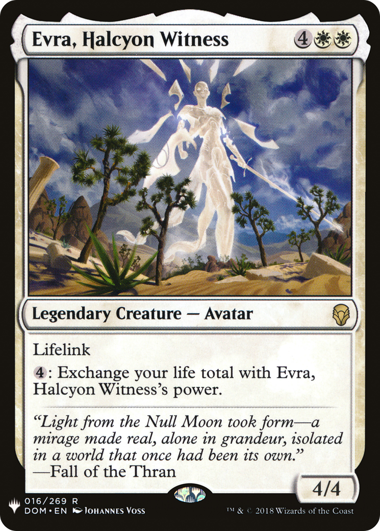 Evra, Halcyon Witness (LIST-DOM-16)