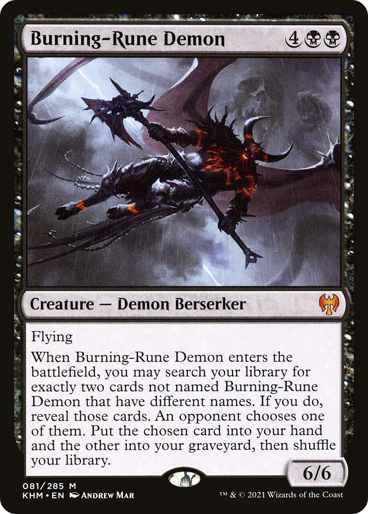 Burning-Rune Demon (KHM-081) (Foil)