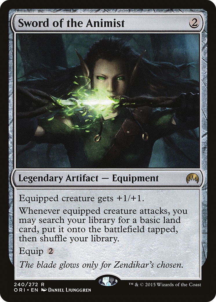 Sword of the Animist (ORI-240) (Foil)