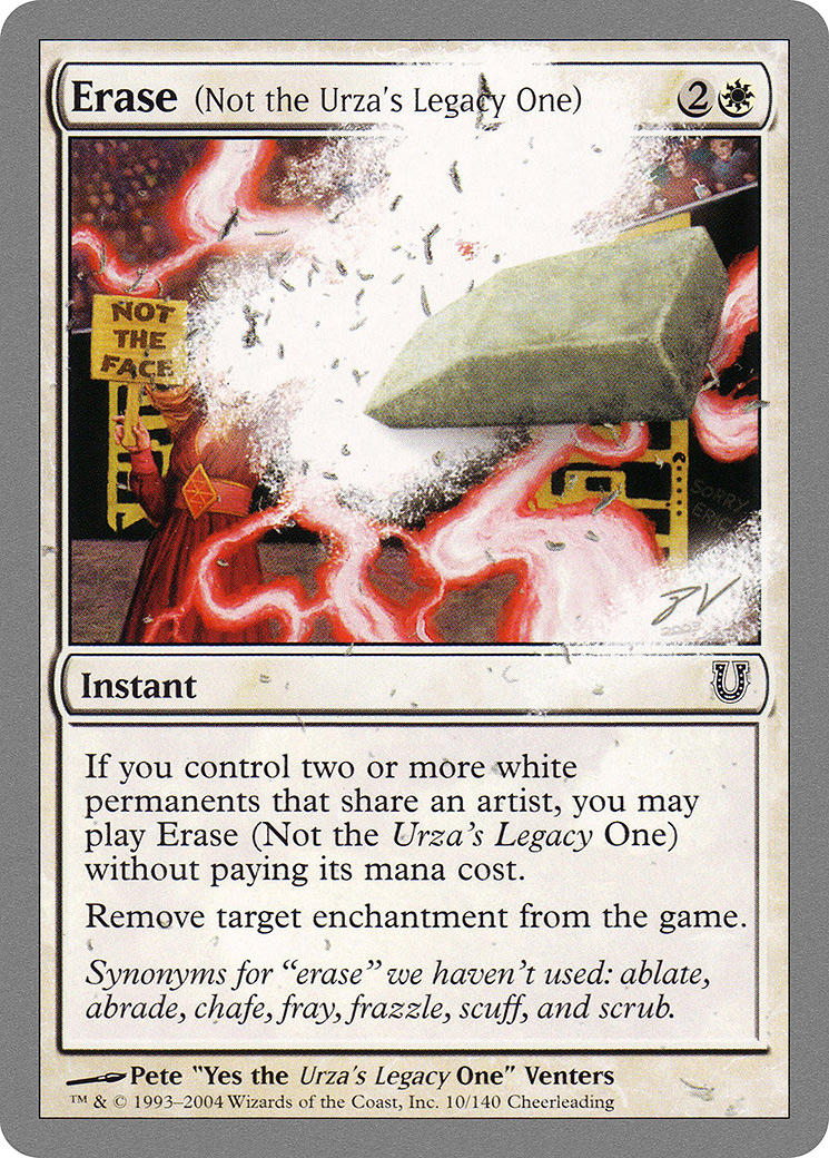 Erase (Not the Urza's Legacy One) (UNH-010) (Foil)