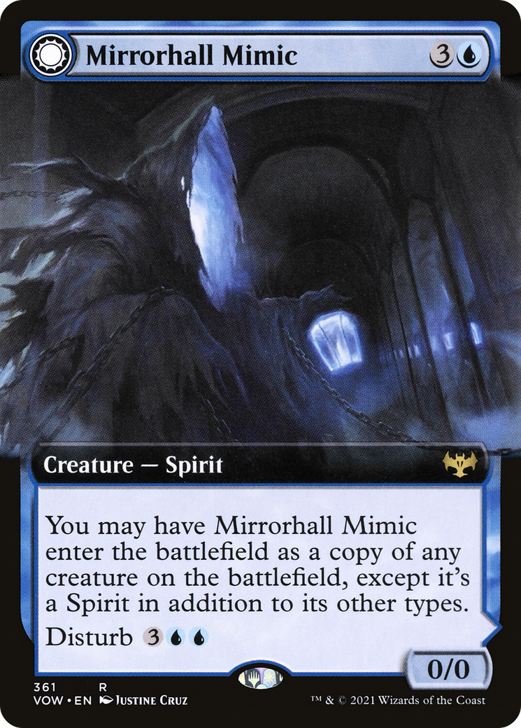 Mirrorhall Mimic // Ghastly Mimicry (VOW-361) (Extended Art)