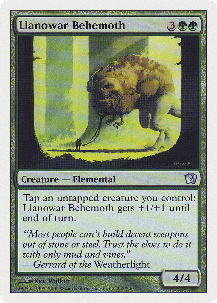 Llanowar Behemoth (9ED-252★) (Foil)