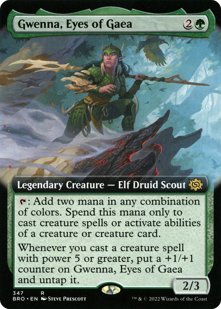 Gwenna, Eyes of Gaea (BRO-347) (Extended Art)