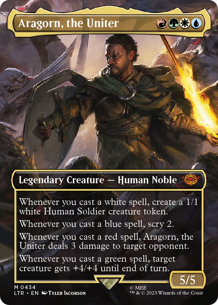 Aragorn, the Uniter (LTR-434) (Borderless) (Foil)