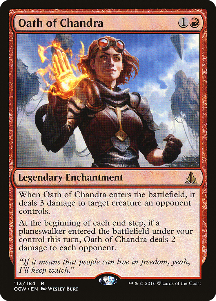 Oath of Chandra (OGW-113) (Foil)