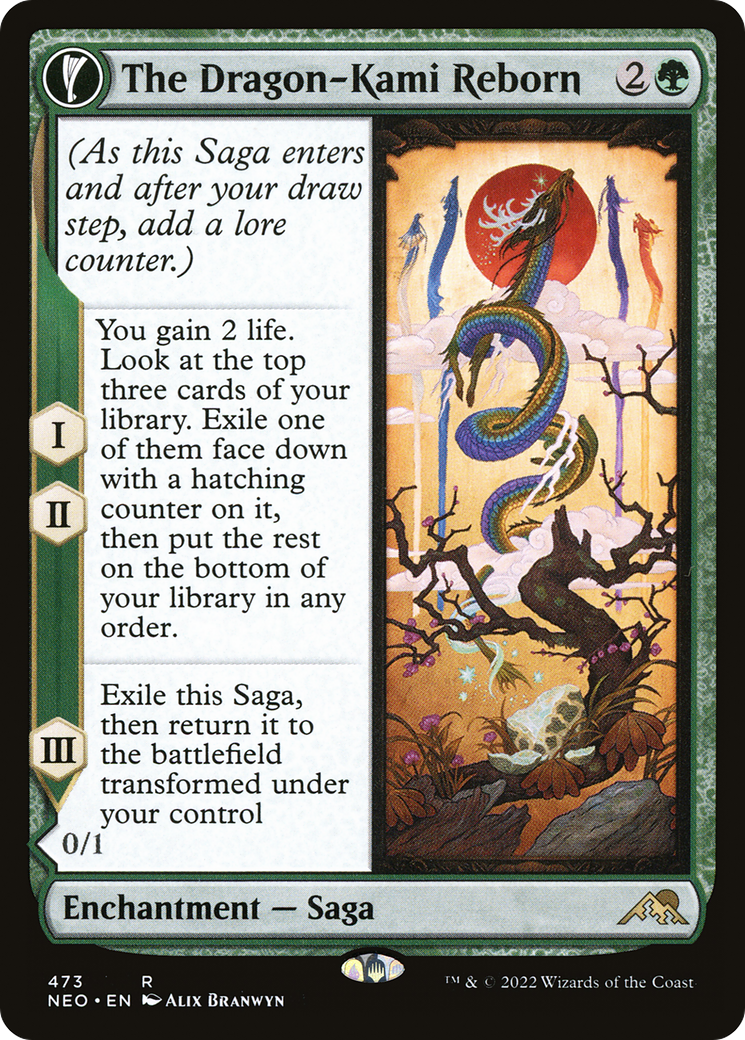 The Dragon-Kami Reborn // Dragon-Kami's Egg (NEO-473) (Extended Art) (Foil)