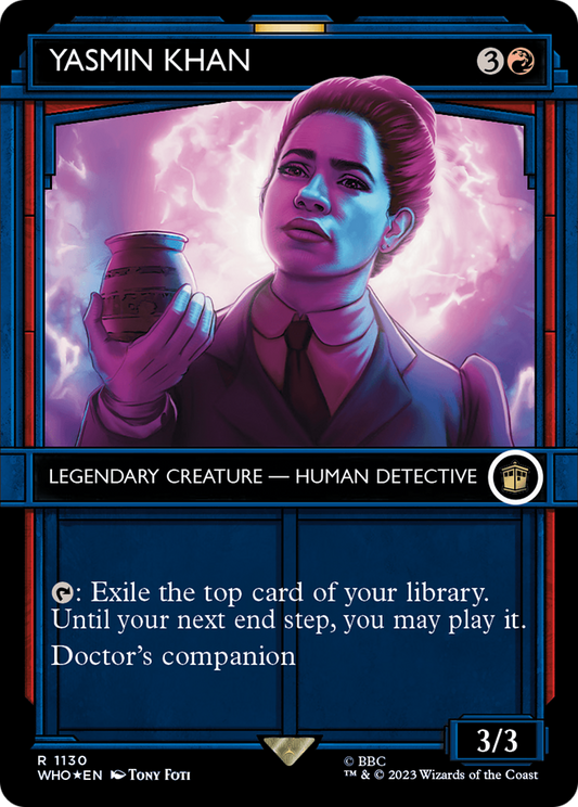 Yasmin Khan (WHO-1130) (Showcase) (Borderless) (Surge Foil)