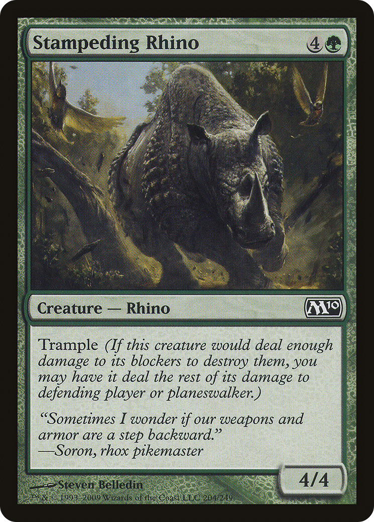Stampeding Rhino (M10-204) (Foil)