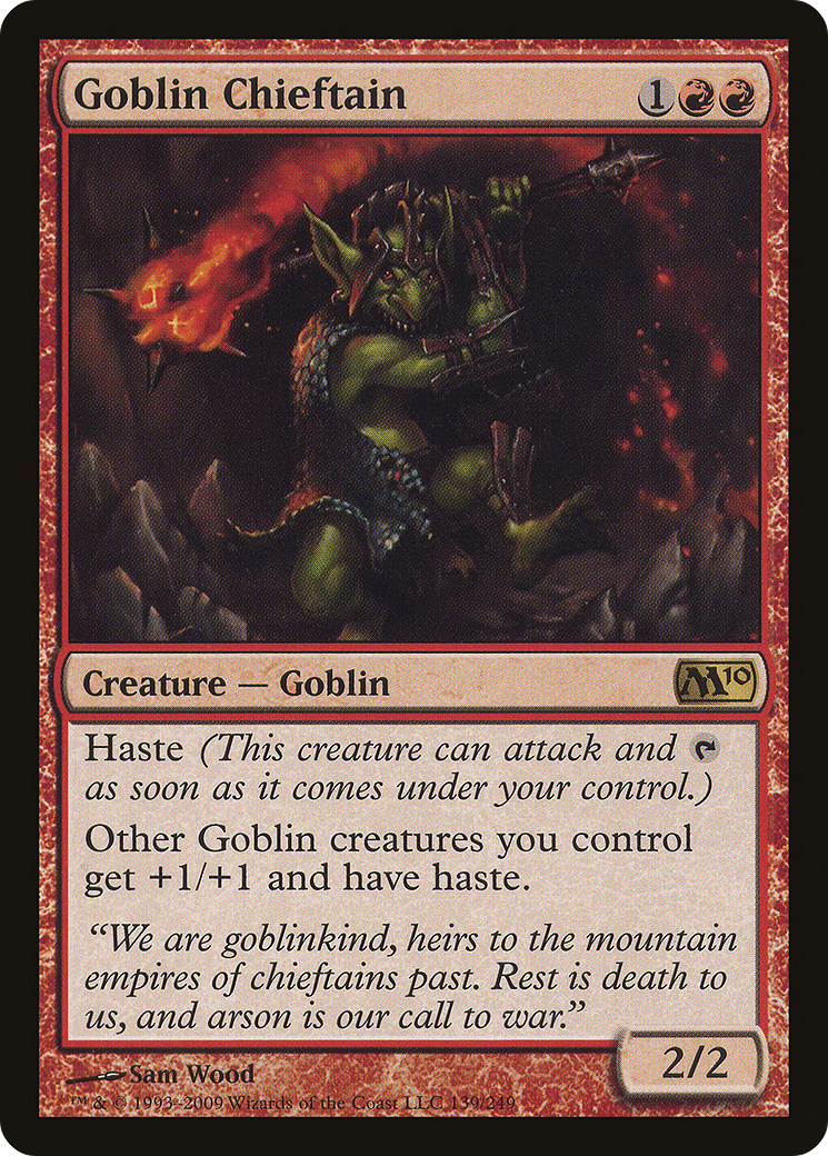 Goblin Chieftain (M10-139) (Foil)