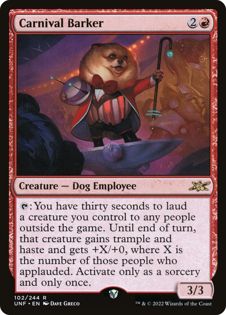 Carnival Barker (UNF-102) (Foil)