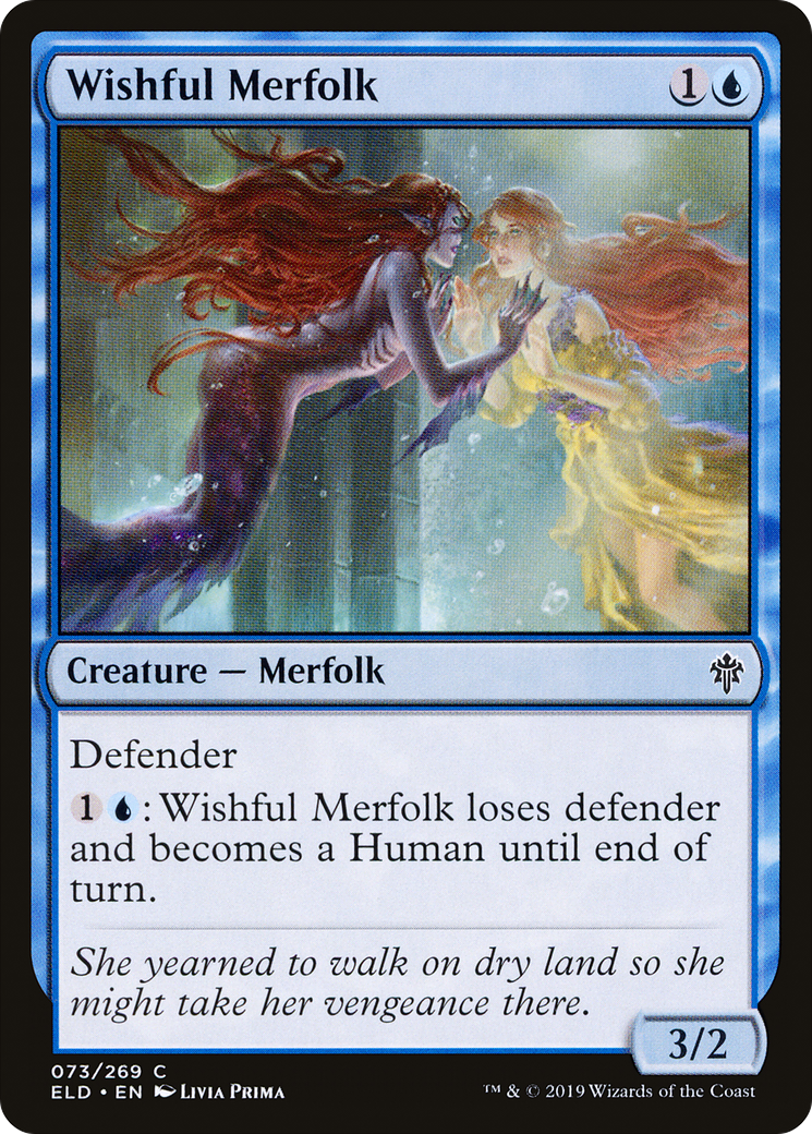 Wishful Merfolk (ELD-073) (Foil)