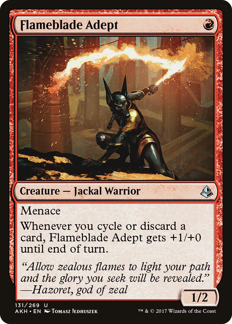 Flameblade Adept (AKH-131) (Foil)