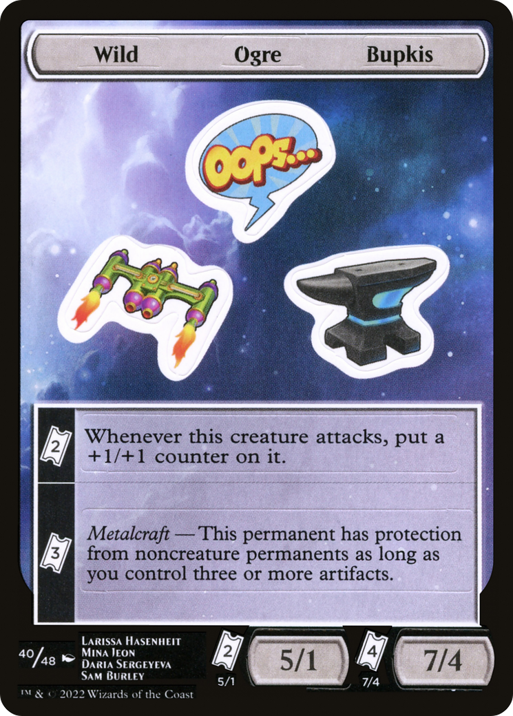 Wild Ogre Bupkis Sticker Sheet (UNF-040)