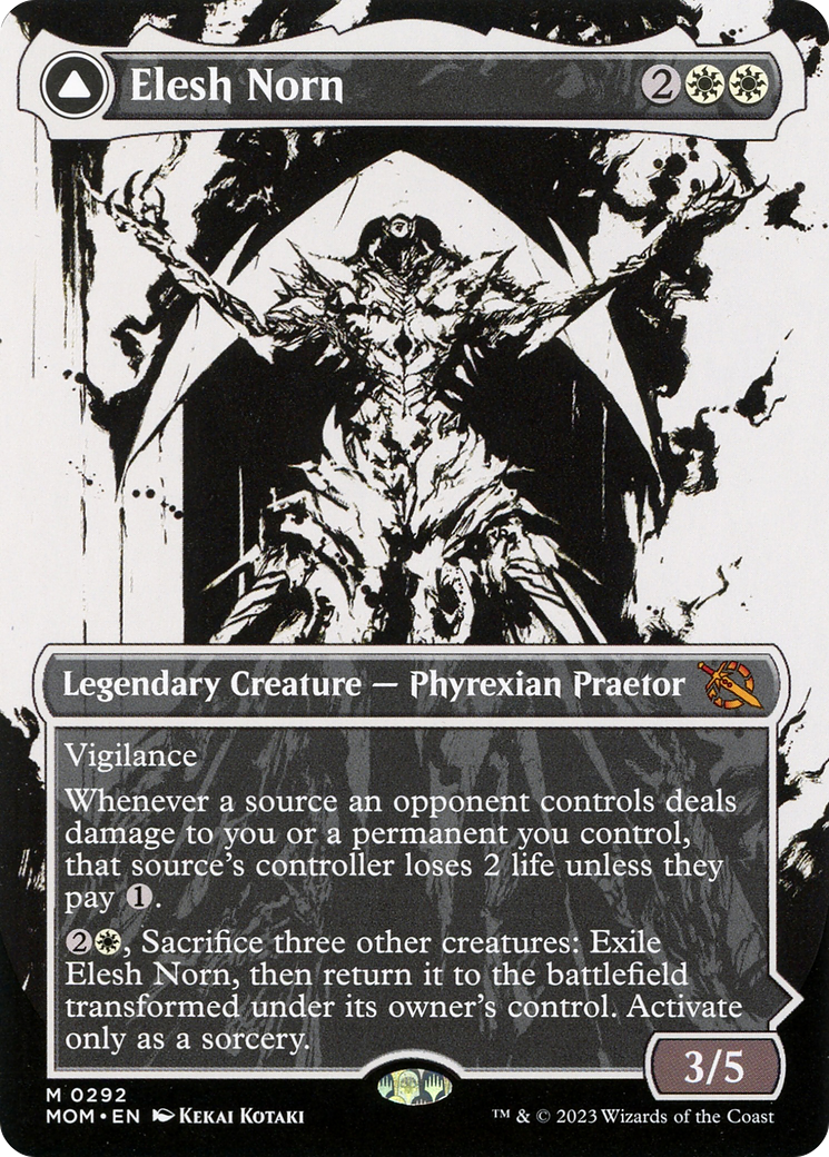 Elesh Norn // The Argent Etchings (MOM-292) (Showcase) (Borderless)