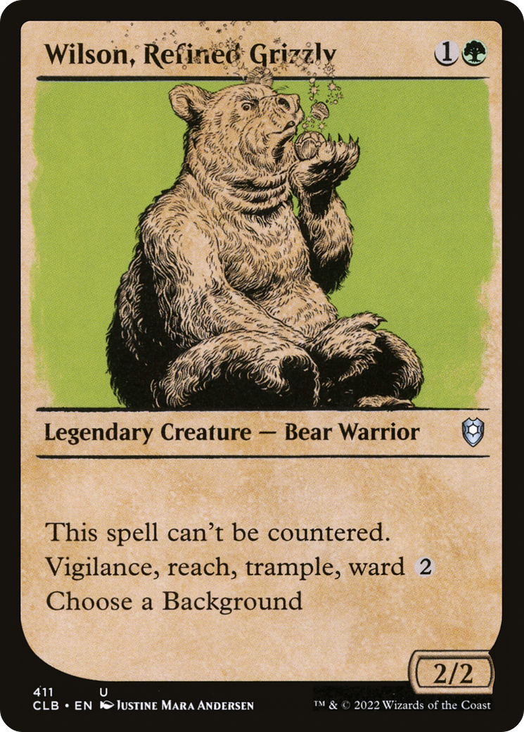 Wilson, Refined Grizzly (CLB-411) (Showcase)