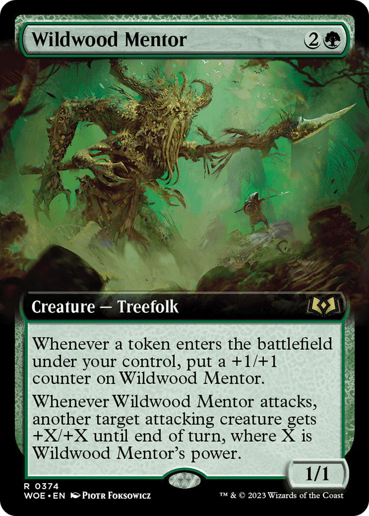 Wildwood Mentor (WOE-374) (Extended Art) (Foil)