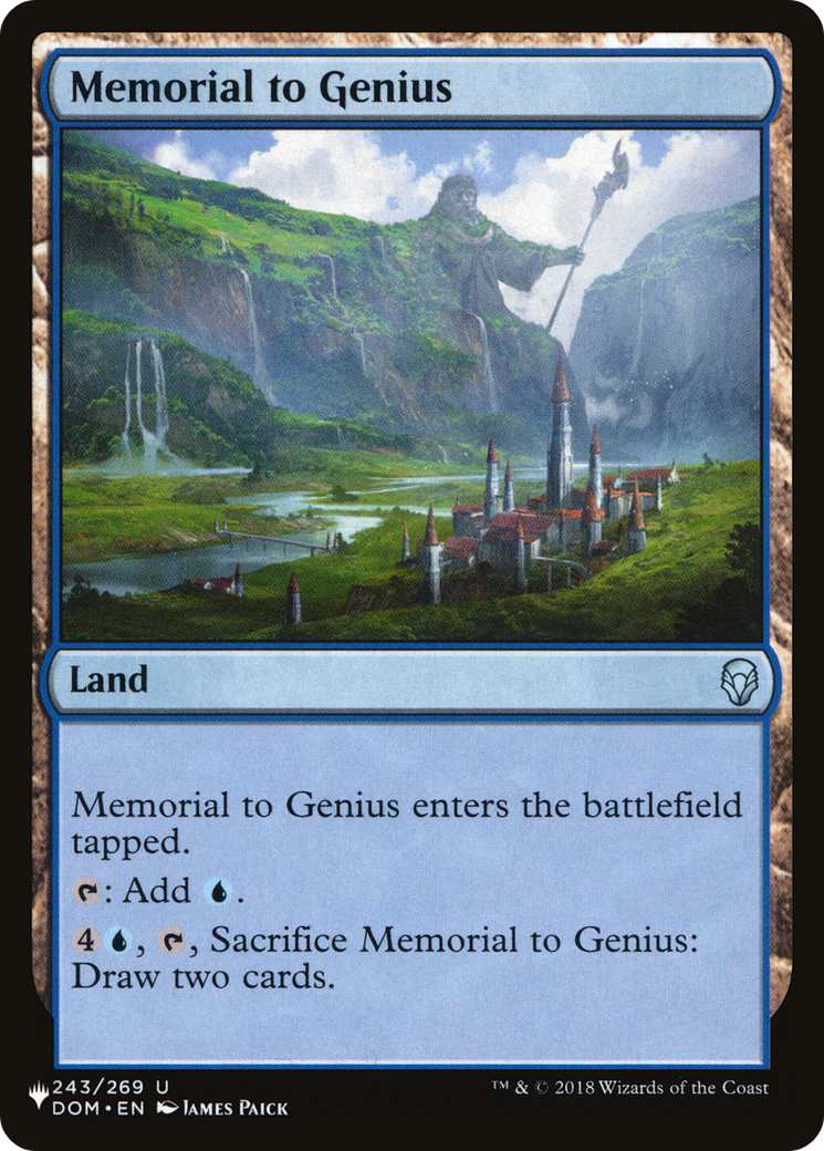 Memorial to Genius (LIST-DOM-243)