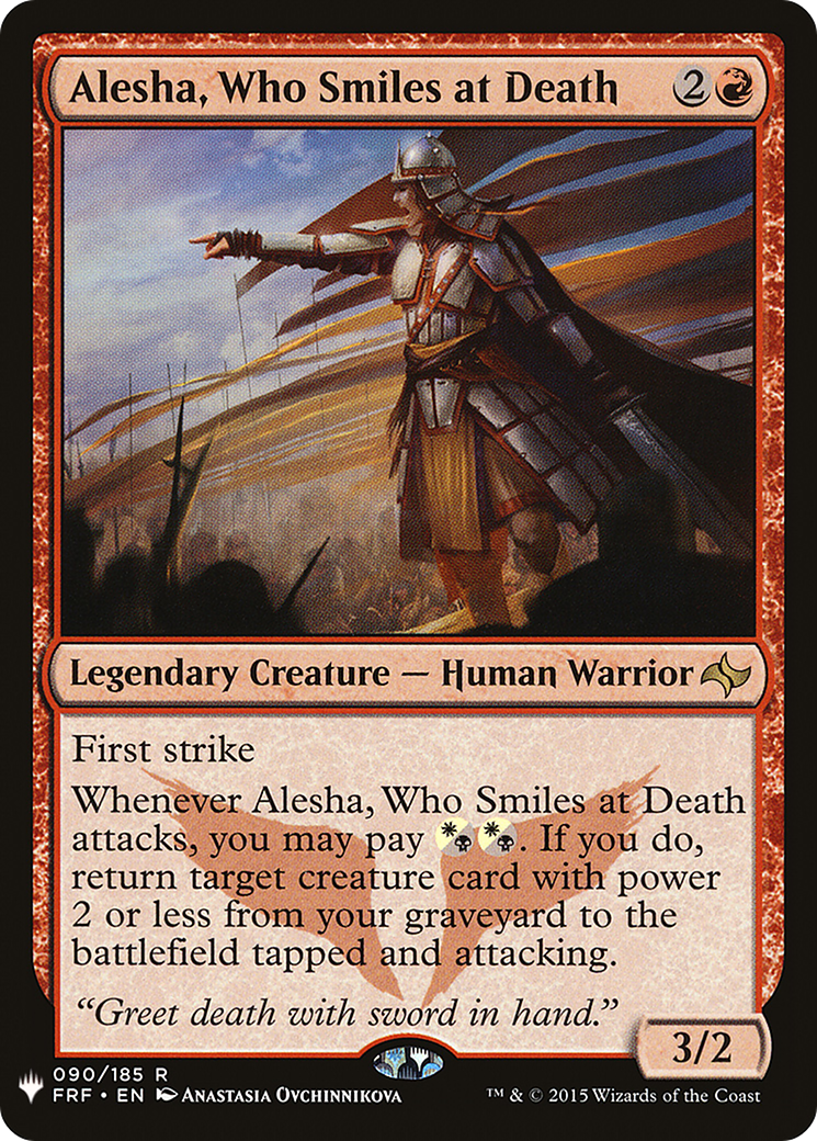 Alesha, Who Smiles at Death (LIST-FRF-90)