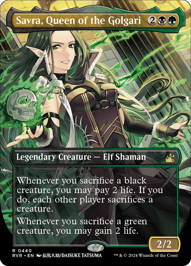 Savra, Queen of the Golgari (RVR-440) (Borderless)