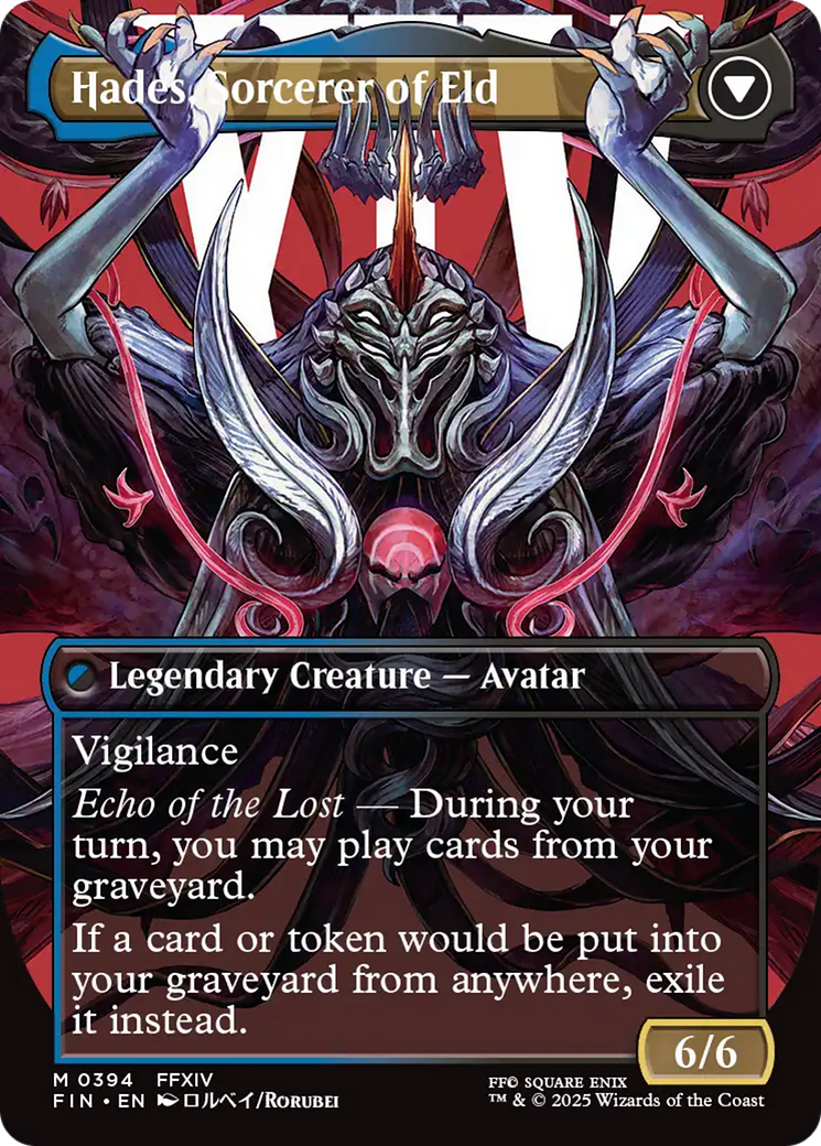 Emet-Selch, Unsundered // Hades, Sorcerer of Eld (FIN-394) (Borderless)