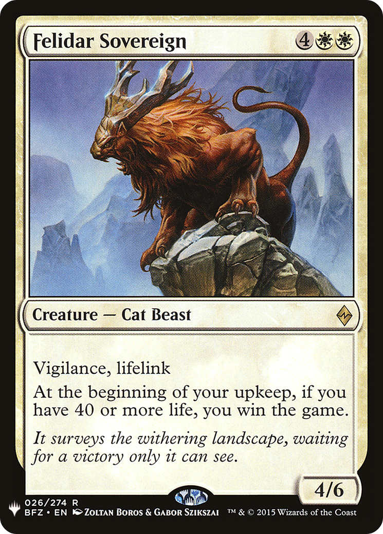 Felidar Sovereign (LIST-BFZ-26)