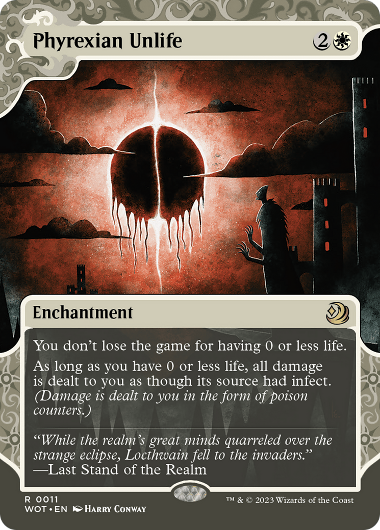 Phyrexian Unlife (WOT-011) (Showcase) (Borderless) (Foil)