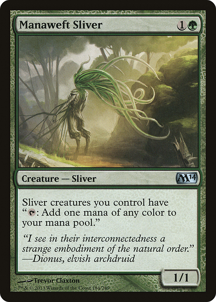 Manaweft Sliver (M14-184) (Foil)