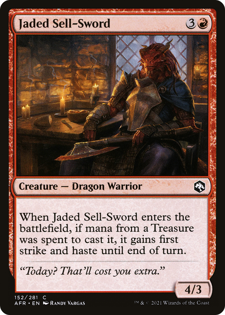Jaded Sell-Sword (AFR-152) (Foil)