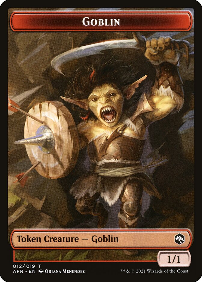 Dungeon of the Mad Mage // Goblin Double-Sided Token (TAFR-20 // 12)